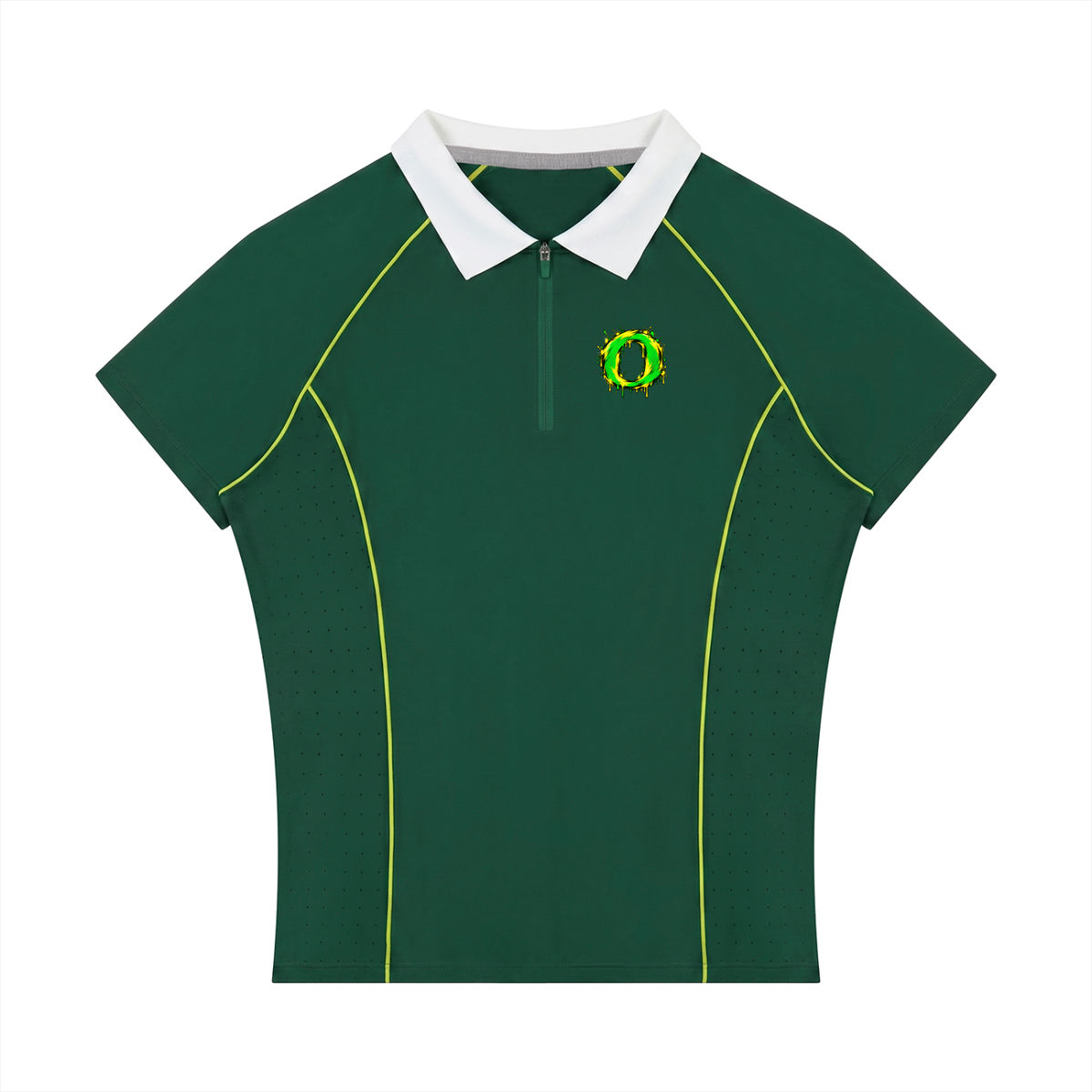 Women’s Slim Fit Quarter-Zip Polo Shirt
