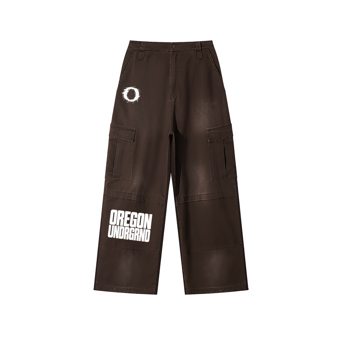 Unisex Sunfade Washed Fleece Cargo Pants
