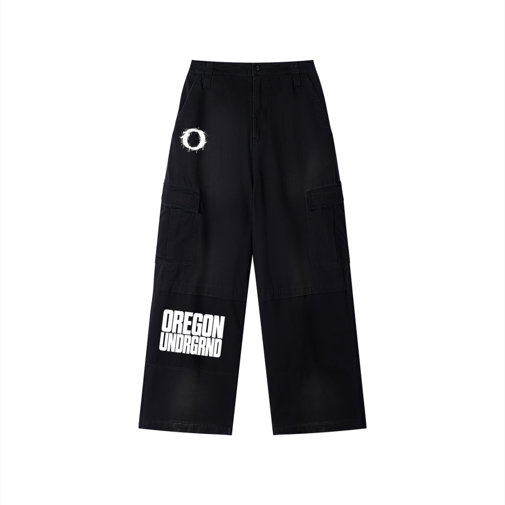 Unisex Sunfade Washed Fleece Cargo Pants