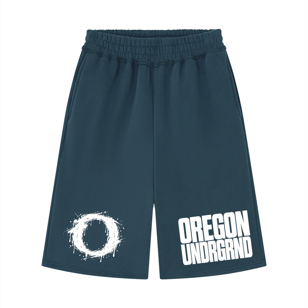 Unisex Raw Edge Fleece Shorts