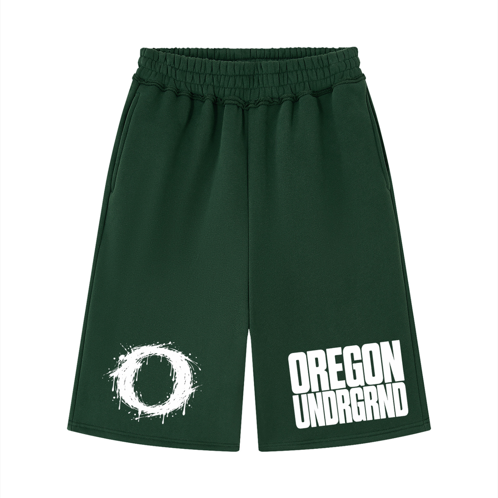 Unisex Raw Edge Fleece Shorts