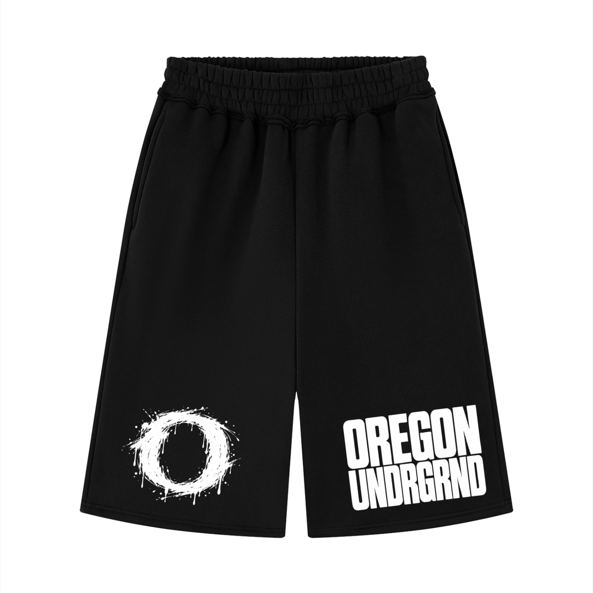 Unisex Raw Edge Fleece Shorts