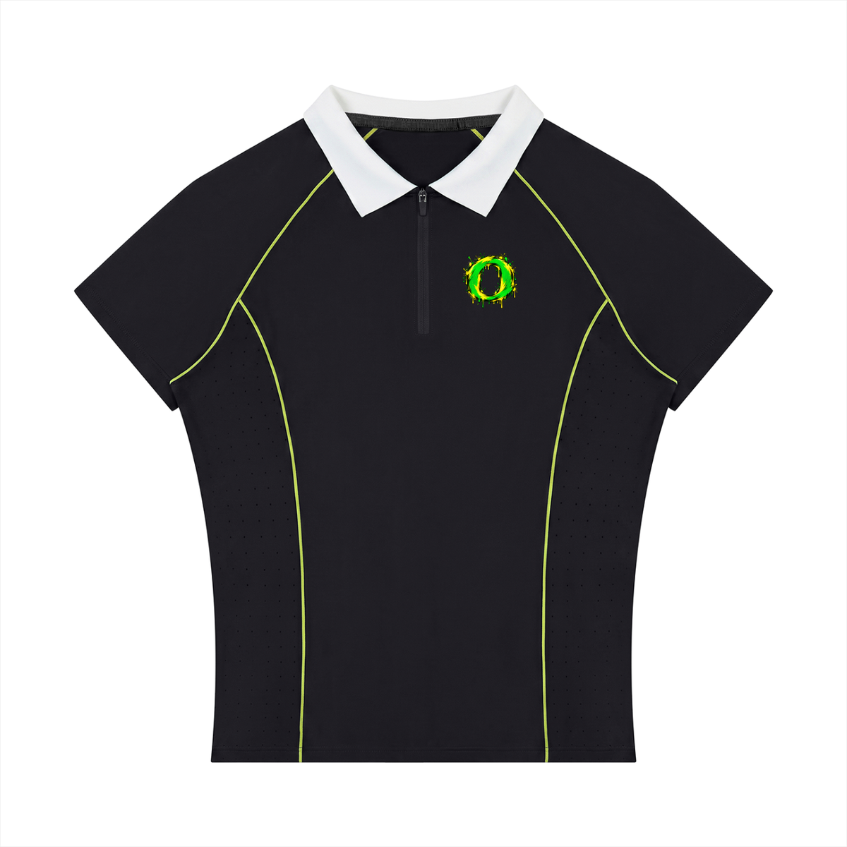 Women’s Slim Fit Quarter-Zip Polo Shirt